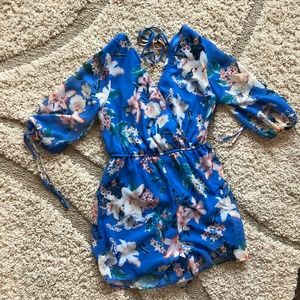 Floral print romper